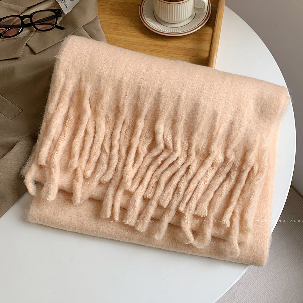 Autumn And Winter All-match Scarf High-grade Thickened Warm Scarf Limorista