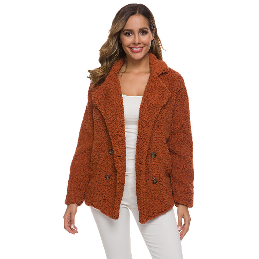 European And American Lamb Fleece Thickened Women&