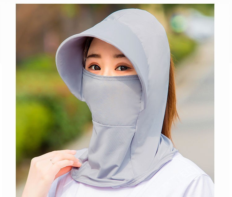 Outdoor Sun Hat Ice Silk Sun Protection Neck Protection Hat Limorista