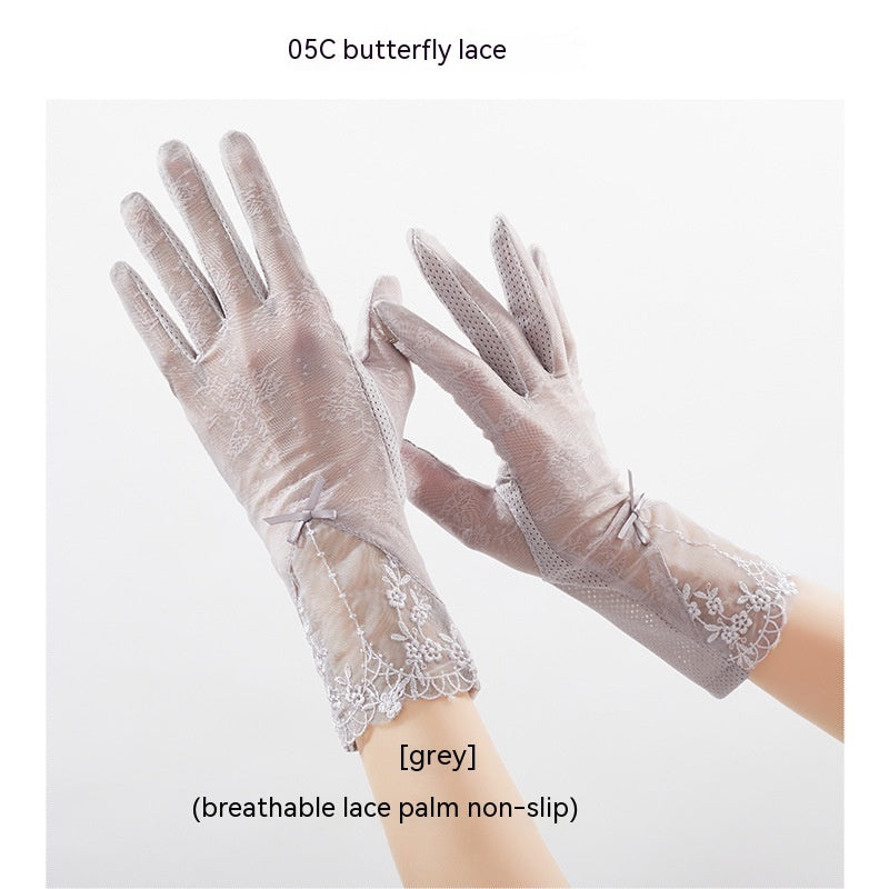Lightweight Breathable Lace Sun Protection Gloves Limorista