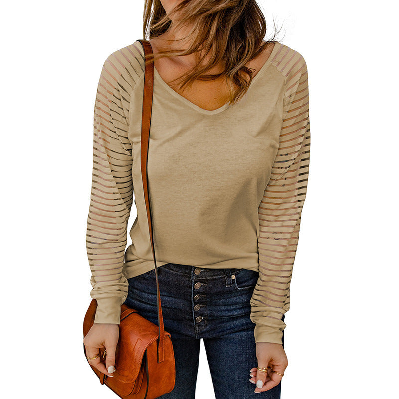 Simple V-neck Fashion Women&