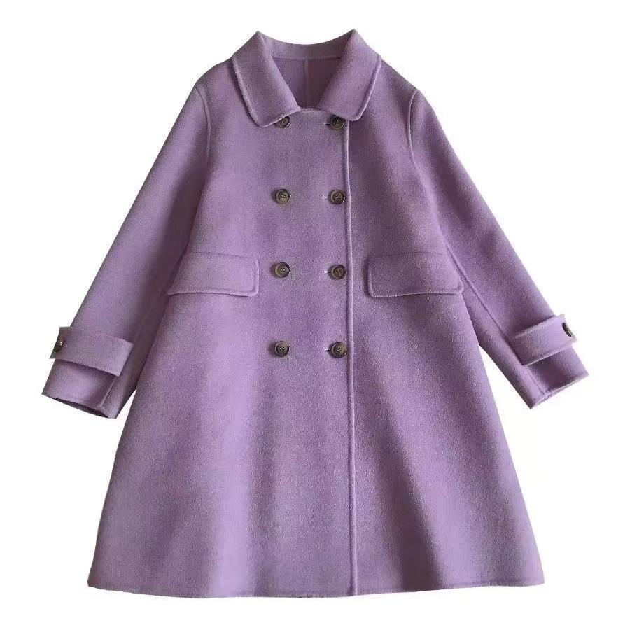 Mid-length Korean Style Doll Collar Autumn And Winter Woolen Woolen Coat Limorista