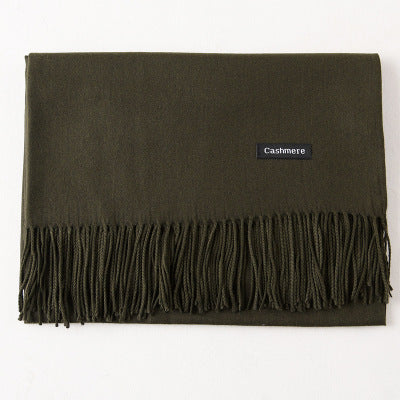 And Winter New Ladies Shawl Monochrome Cashmere Variety Warm Classic Scarf Scarf Scarf Limorista