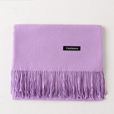 And Winter New Ladies Shawl Monochrome Cashmere Variety Warm Classic Scarf Scarf Scarf Limorista