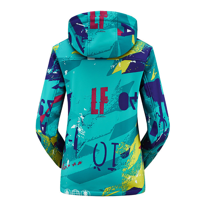 Autumn Couple Outdoor Casual Hooded Jacket Color Matching Limorista