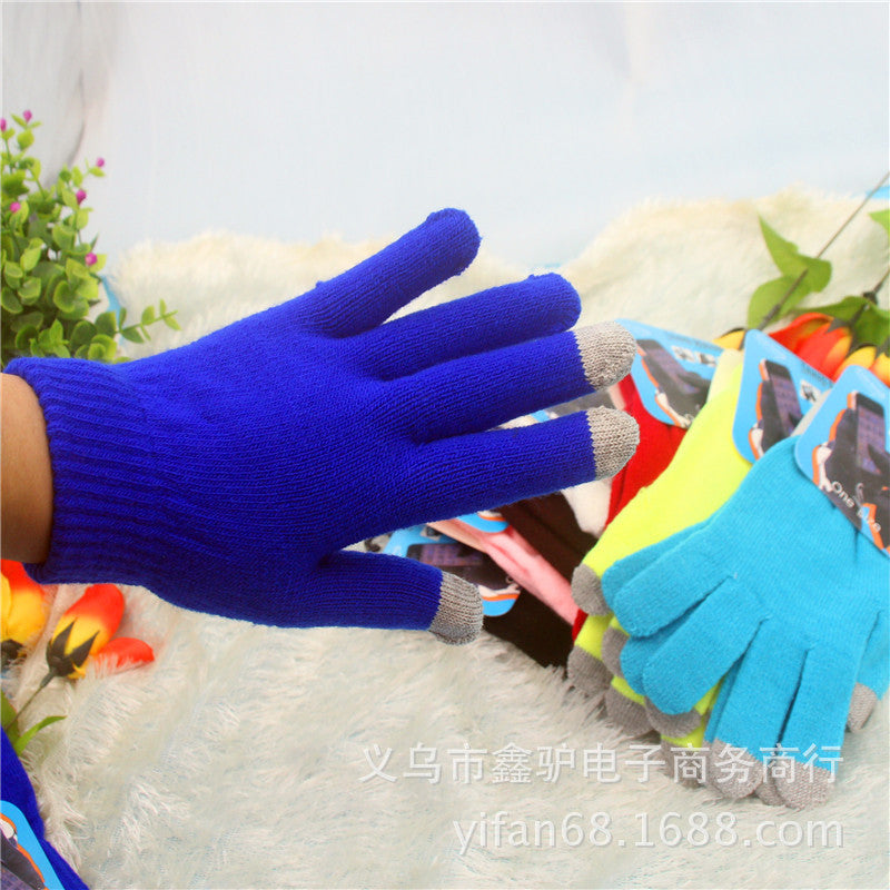Touch screen gloves warm knit wool touch screen gloves winter touch gloves Limorista