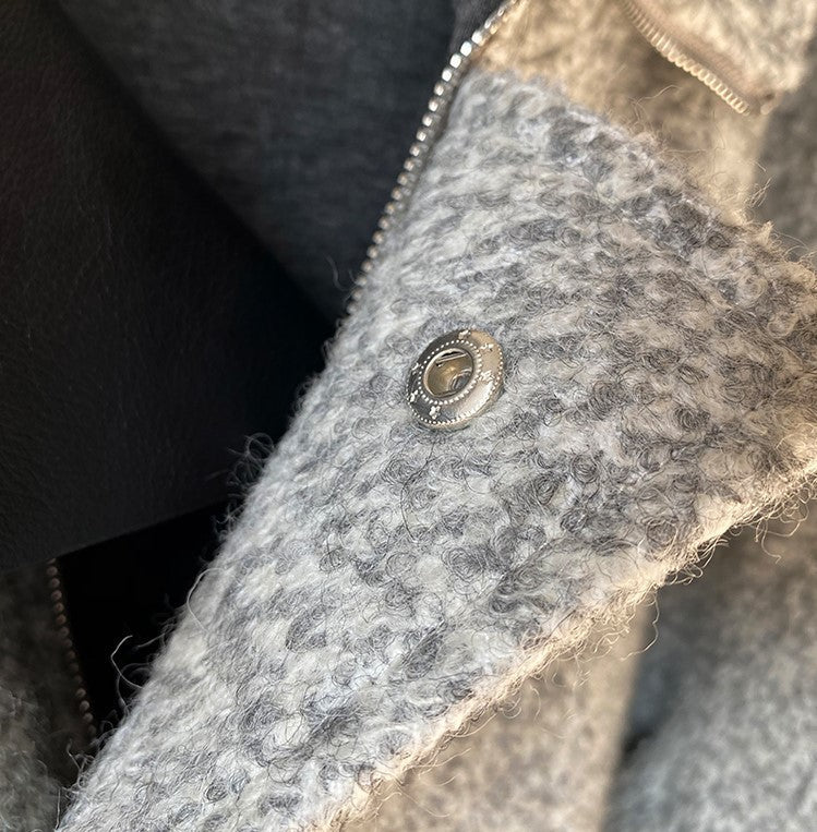 Fur One Piece Back-to-back Cap Coat Women&