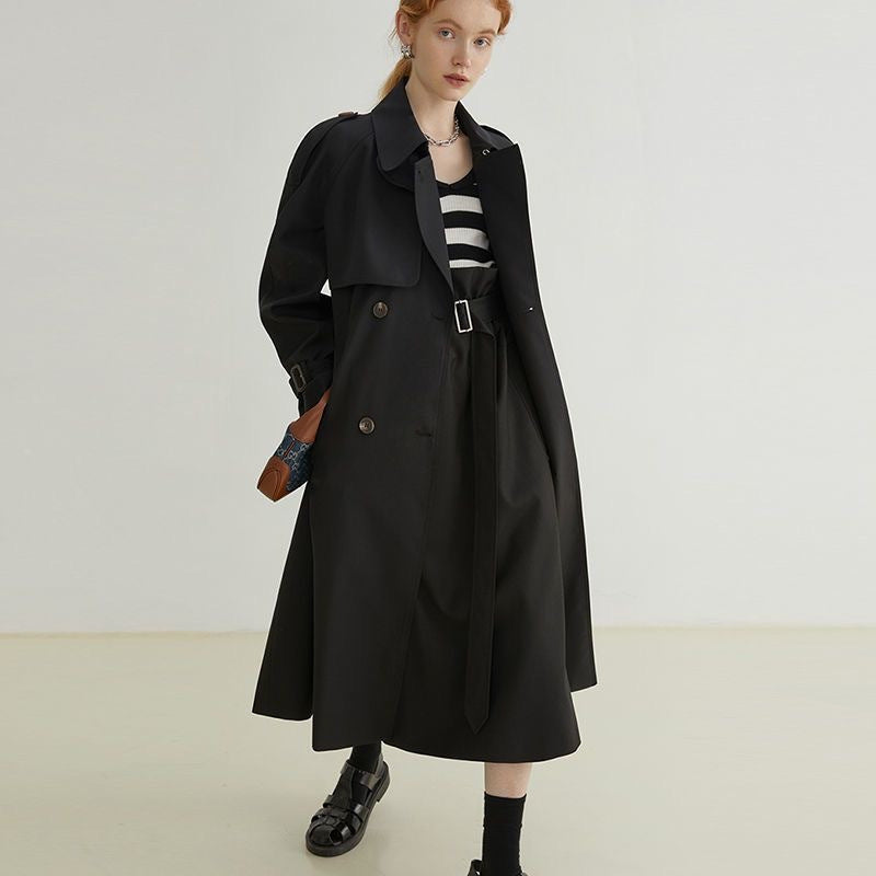 Limorista - New Mid-length Trench Coat For Women