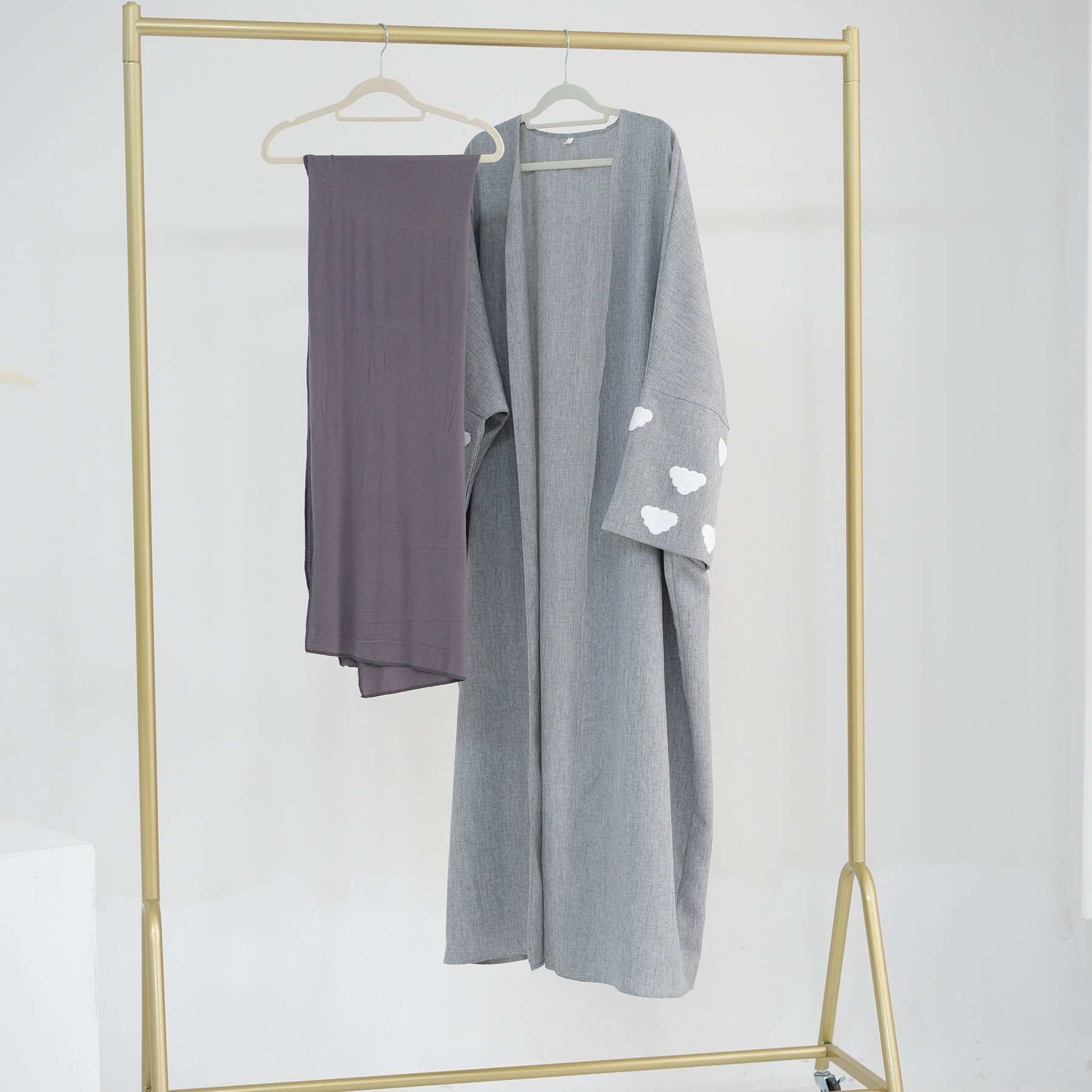 Limorista - Fashion Cloud Embroidery DUBAI Turkish Elegant Cardigan Robe