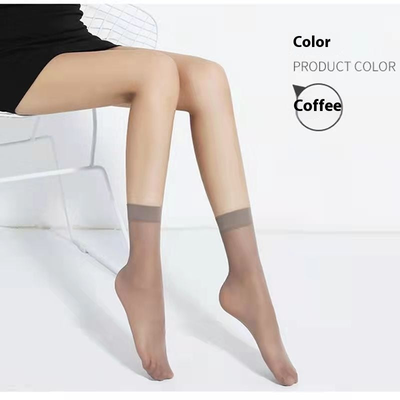 Thin Spring And Summer Anti-hook Crystal Socks Ultra-thin Wear-resistant Durable Meat Limorista
