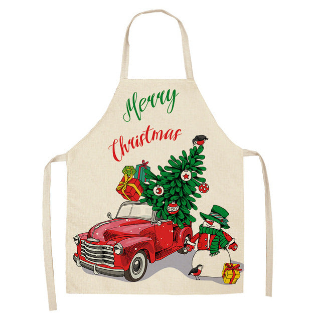 Christmas Series Cotton And Linen Apron Limorista
