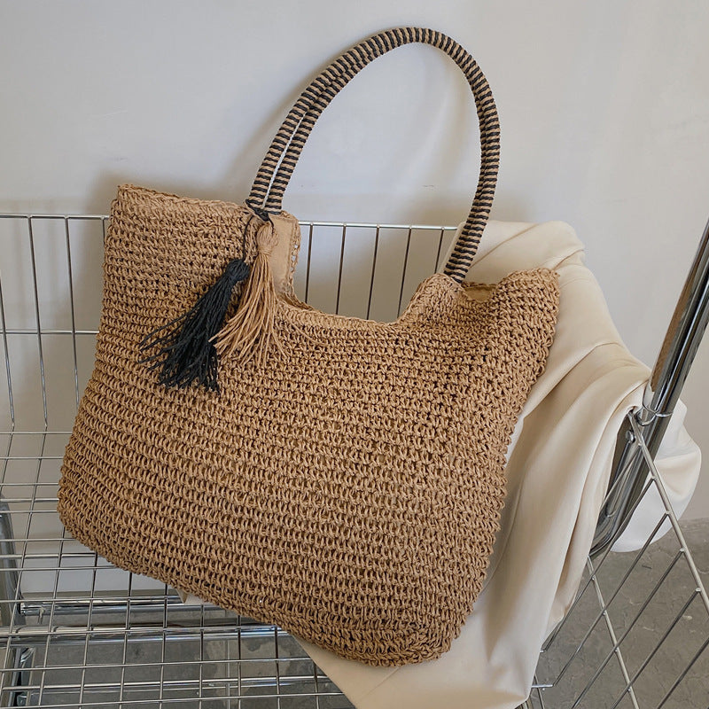 Winter Fashion Straw Casual Tote Bag Limorista