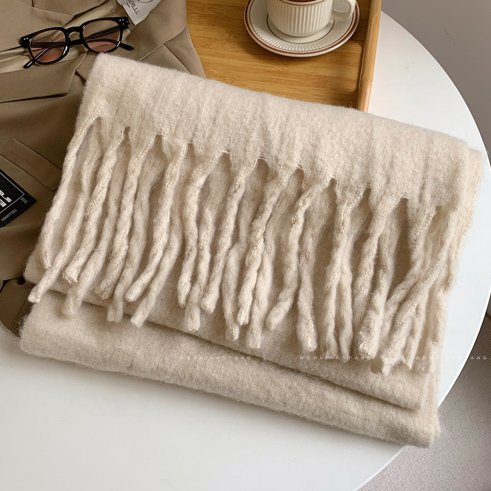 Autumn And Winter All-match Scarf High-grade Thickened Warm Scarf Limorista