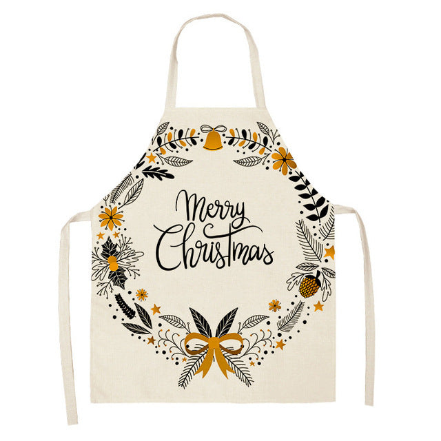 Christmas Series Cotton And Linen Apron Limorista