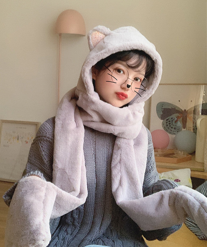 Bear ears scarf hat Limorista