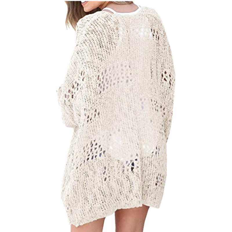 Limorista - Long-sleeved Lightweight Loose Cardigan Sweater