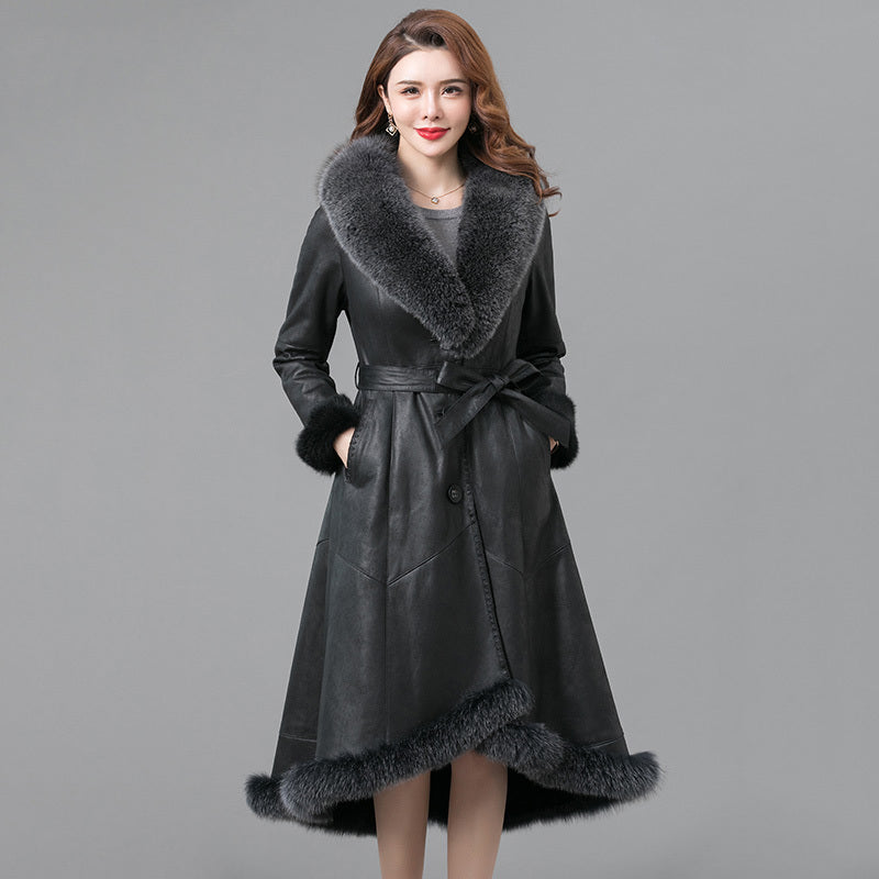 Real Fur One Woman Coat Thickened Limorista
