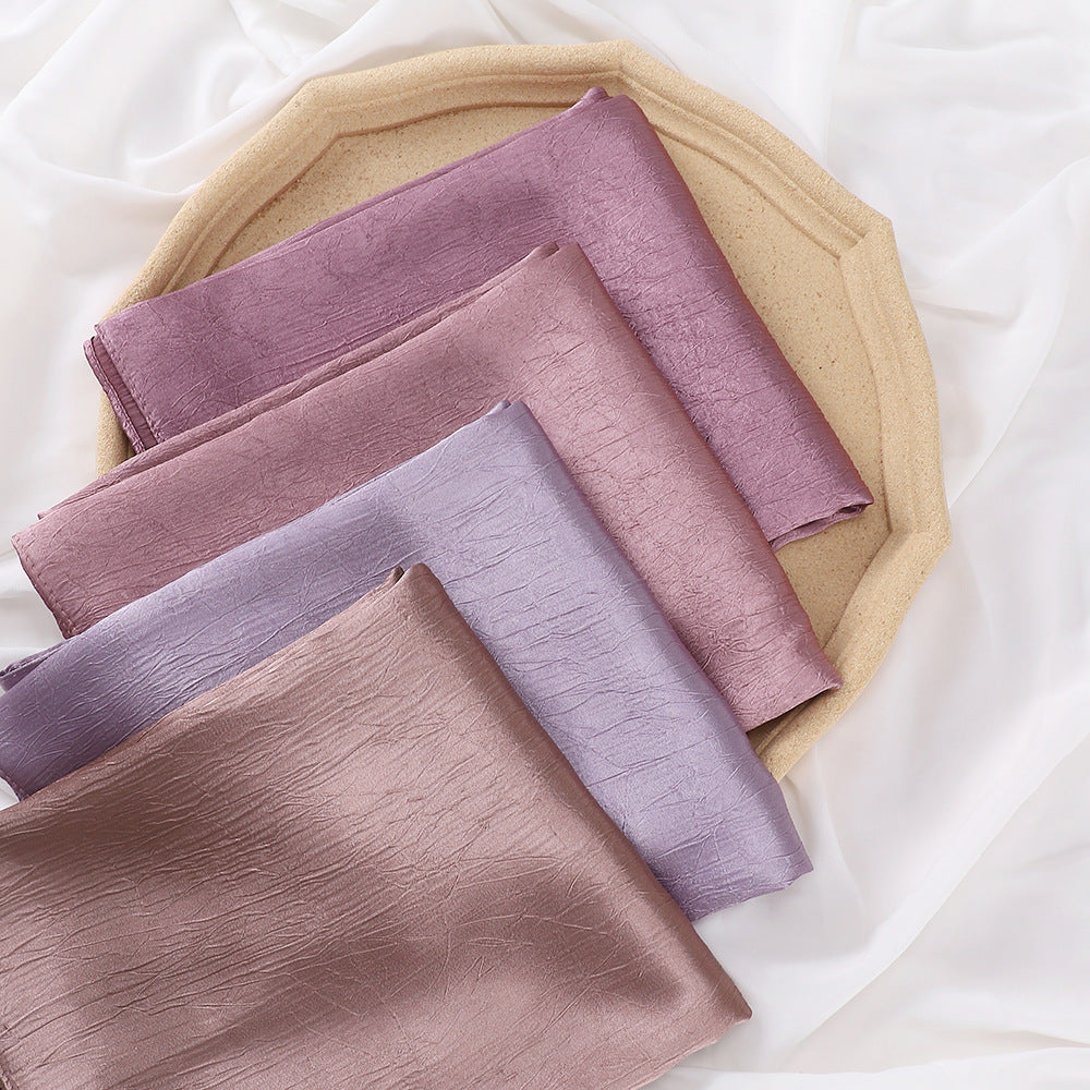 New Silk-like Silky Satin Scarf Limorista