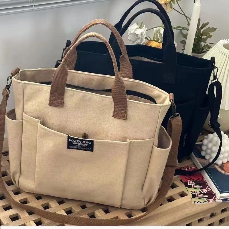 Large Capacity Shoulder Canvas Bag, Commuting Hand Bag Limorista