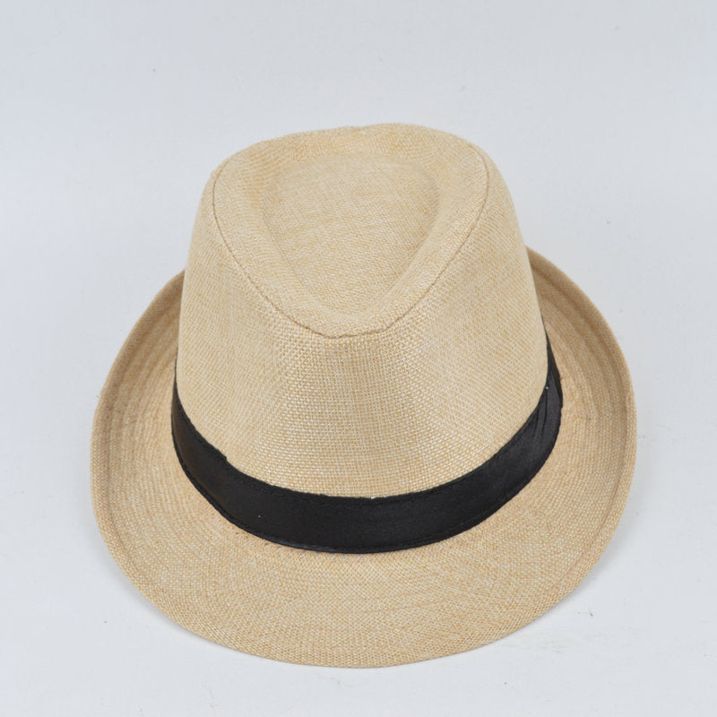 Manufacturers Supply Jazz Hat British Style Cotton And Linen Solid Color Top Hat Limorista