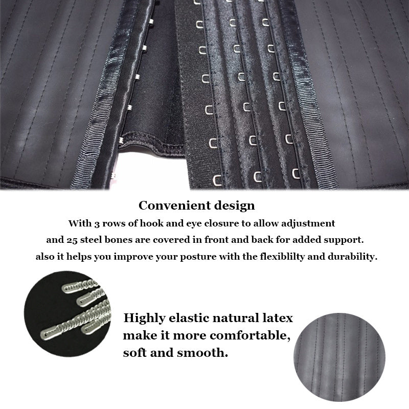 Latex Waist Trainer Slimming Underwear Cincher Corset Slimming Belt Modeling Strap Shapers Body Shaper Slimming Latex Corset Limorista