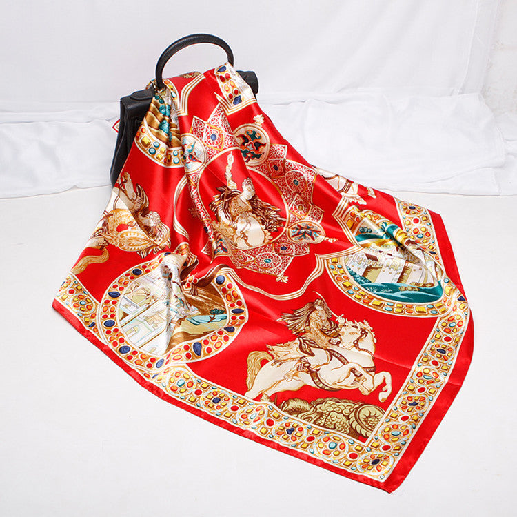 Digital Printed Square Silk Scarf Limorista