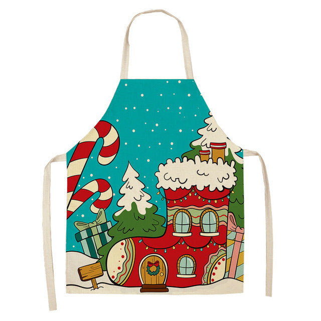 Christmas Series Cotton And Linen Apron Limorista