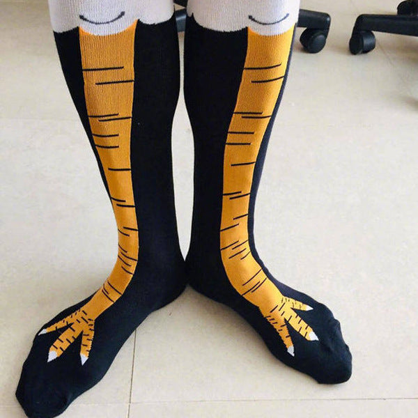 Spring And Autumn Knee Socks Funny Chicken Socks Limorista