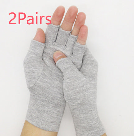 Light Gray Bamboo Charcoal Fiber Pressure Care Gloves Limorista