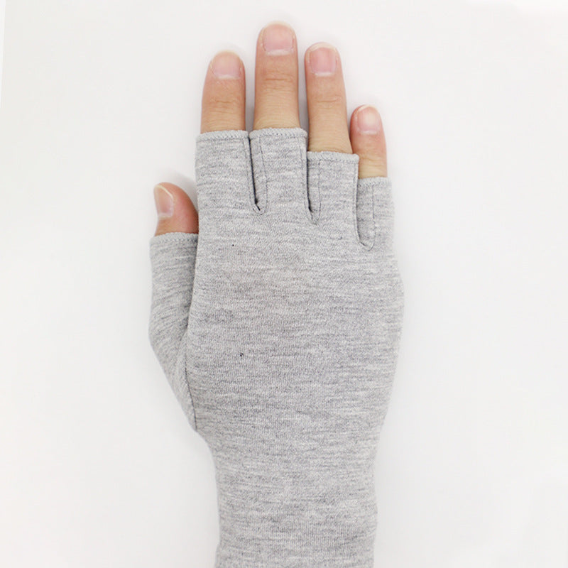 Light Gray Bamboo Charcoal Fiber Pressure Care Gloves Limorista