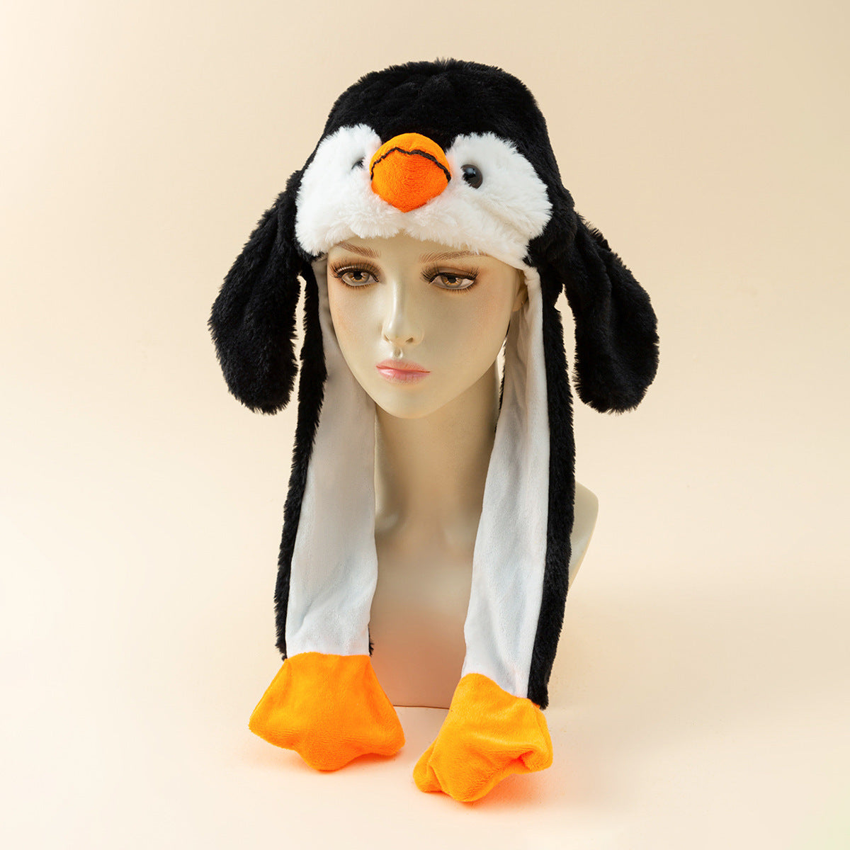 Autumn And Winter Cute Animal Plush Moving Ear Hat Limorista