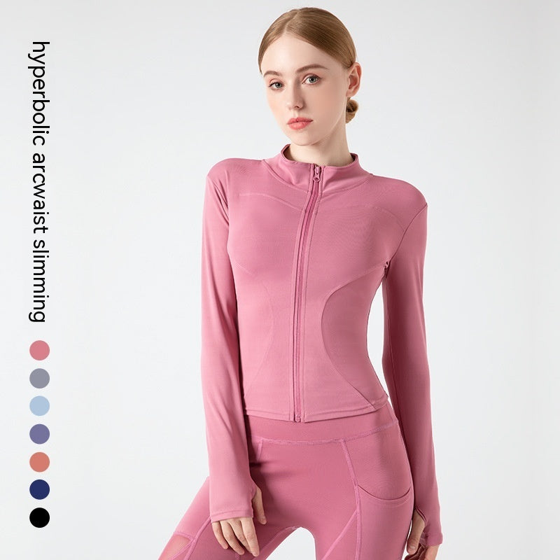 Outer Wear Long Sleeve Quick-drying Skinny Yoga Clothes Slim Fit Slimming Fitness Running Yoga Sports Jacket Limorista