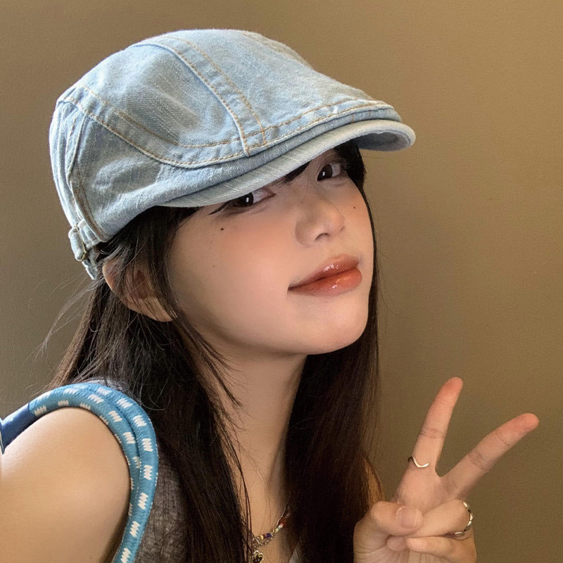 Washed Denim Advance Hats Women&