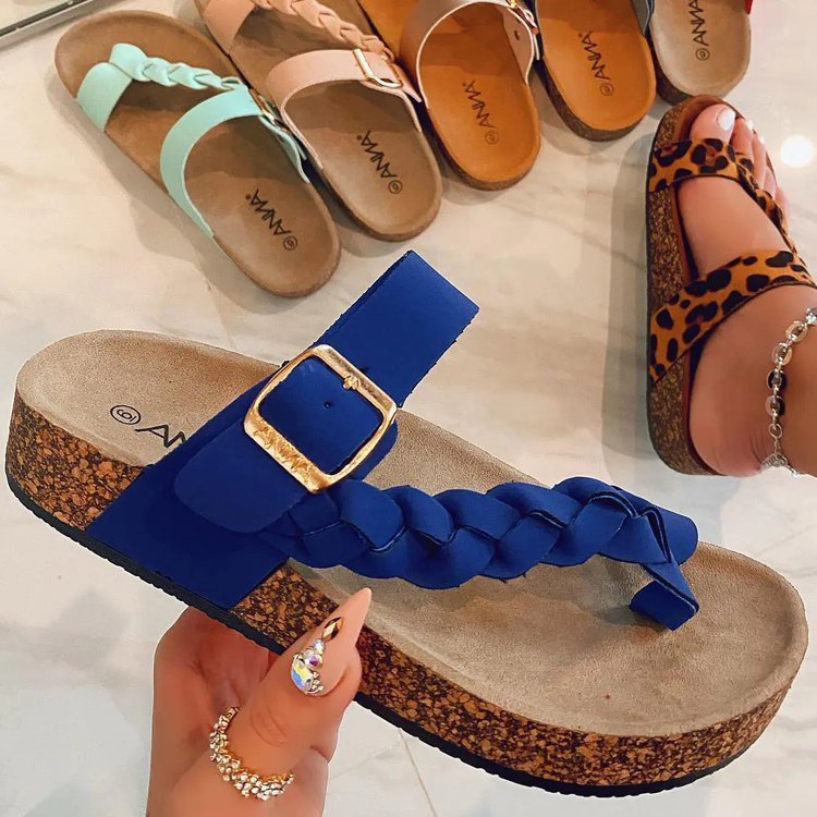 Cork Flip Flops Women Summer Fashion Sandals Limorista