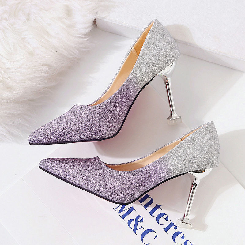 Gradient Sexy Pointed French Stiletto High Heels Limorista