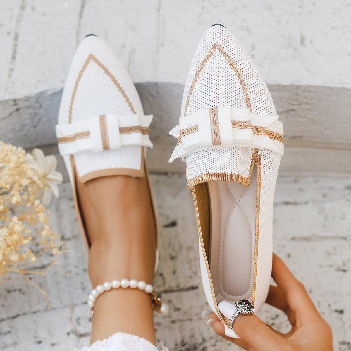 Casual And Comfortable Beautiful Bowknot Popular Element Shoes Limorista