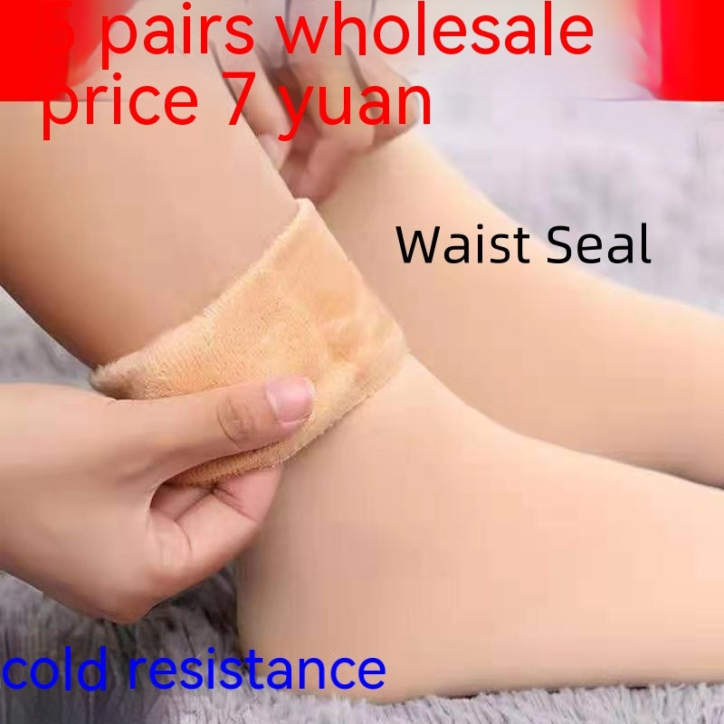 Fleece Lined Padded Warm Keeping Snow Socks Women Mid-high Tube Long Limorista