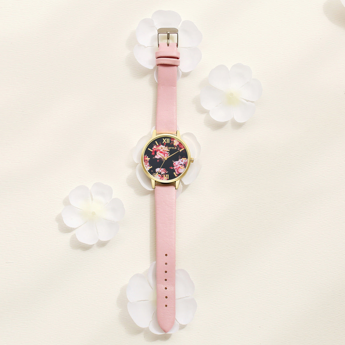 Lvpai Marke Frauen Armband Uhr Mode Rose Gold Blumen Leder Einfache Frauen Kleid Uhren Luxus Business Geschenk Uhr Uhr Limorista