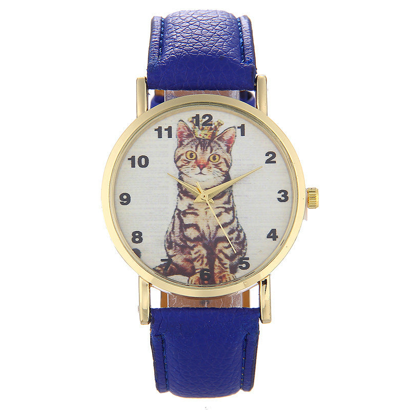 Squatting cute kitten pattern Watch Limorista