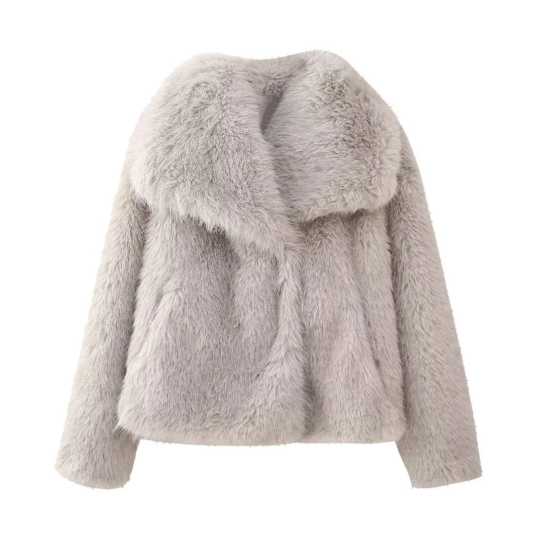 Artificial Fur Mink-like Coat Winter Coat European And American Socialite Style Top Limorista