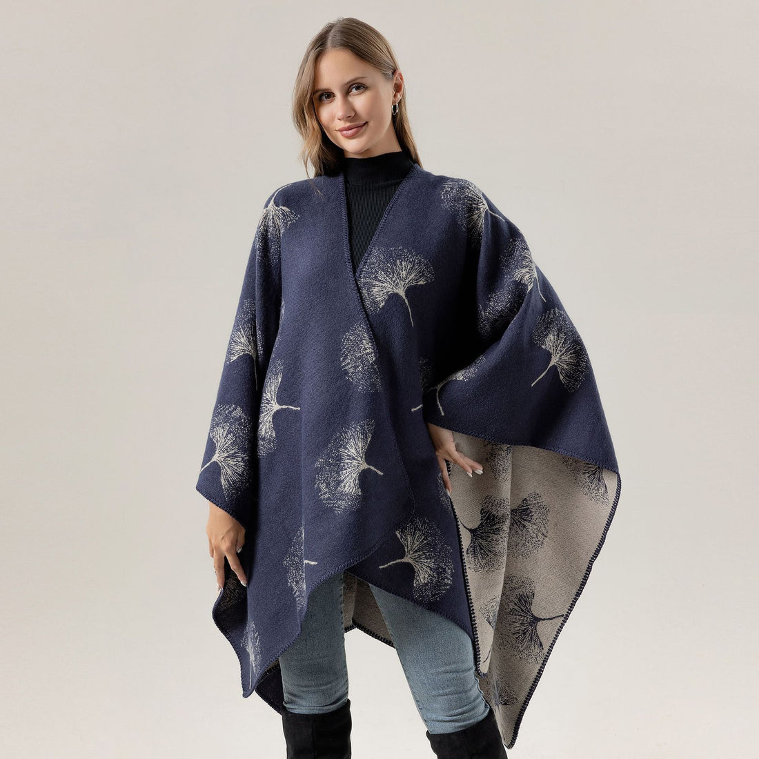 Ginkgo Leaf Shawl Summer High Sense Limorista