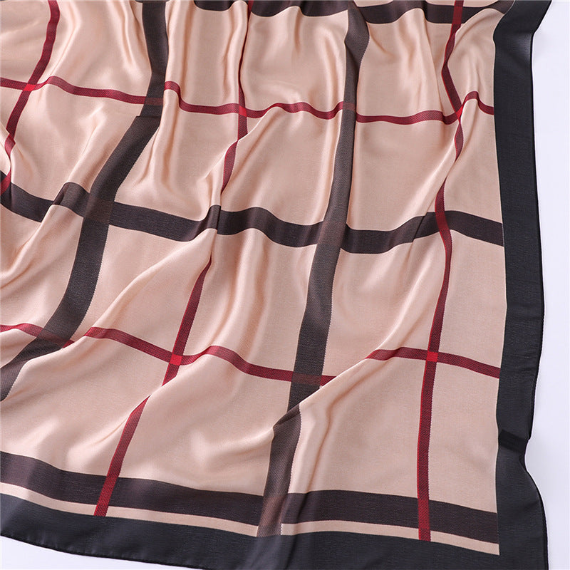 Geometric silk silk scarf Limorista