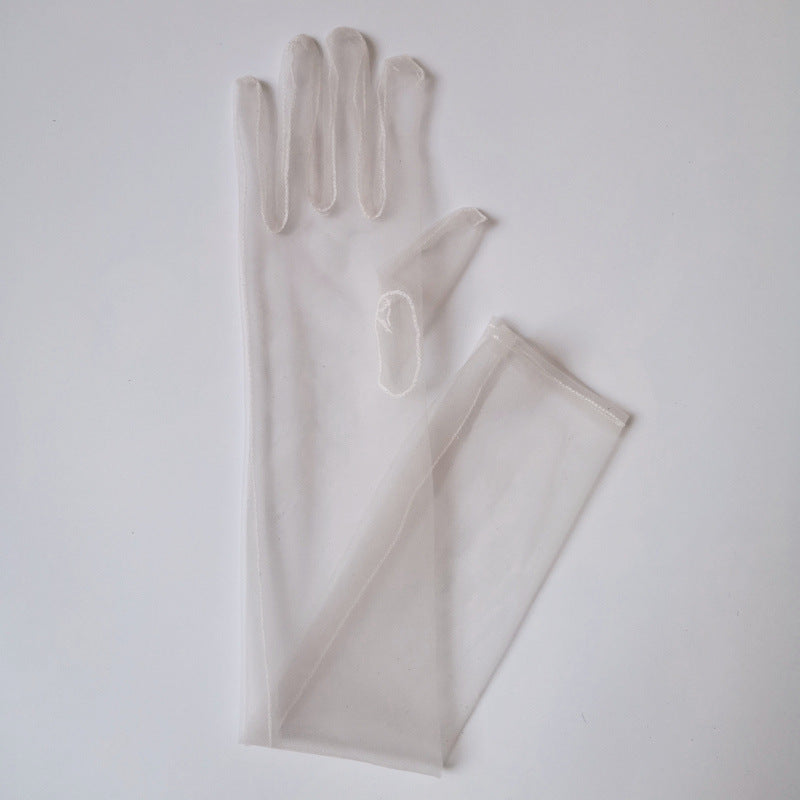 Tulle Plain Bridal Wedding Dress Gloves Limorista