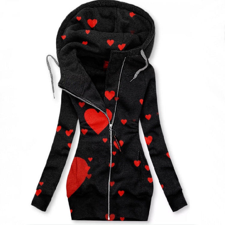 Slim-fit Long-sleeved Sweatshirt With Zipper Limorista