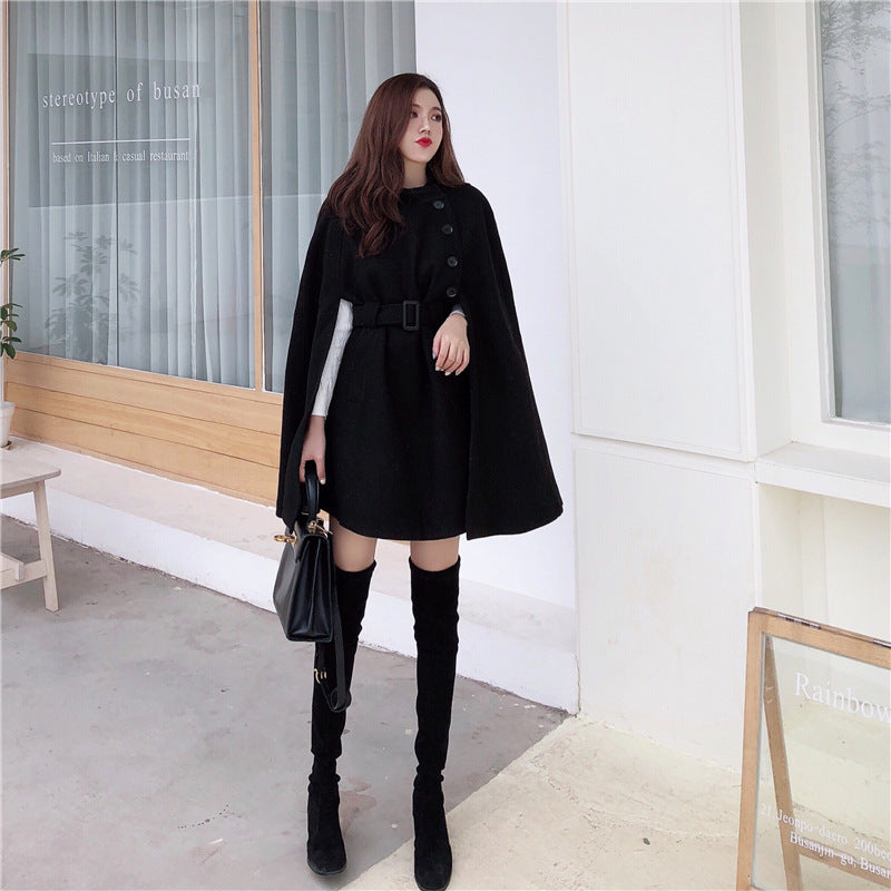 All-match Cloak Woolen Coat Autumn And Winter Limorista