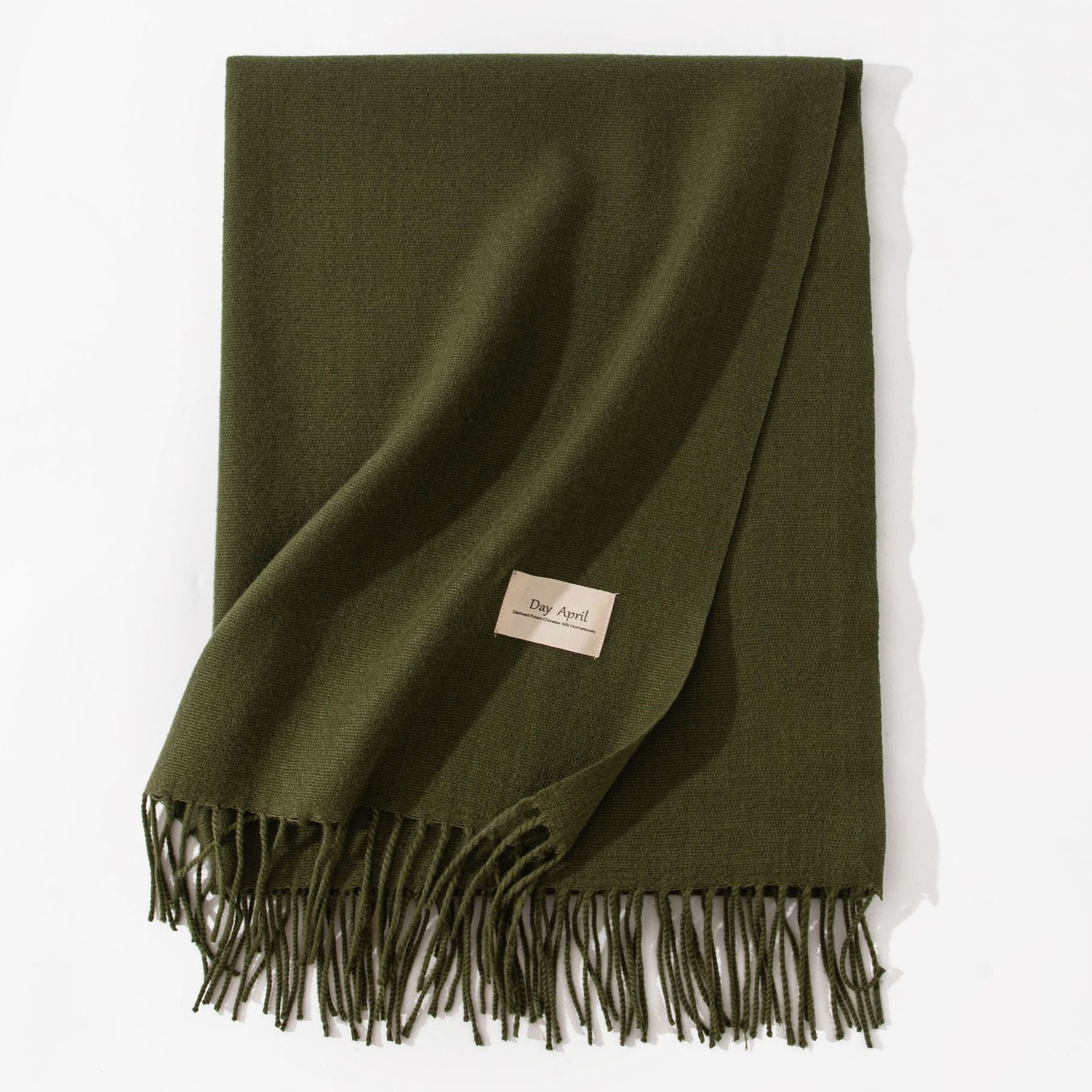 Pure Color Artificial Cashmere Scarf Women&