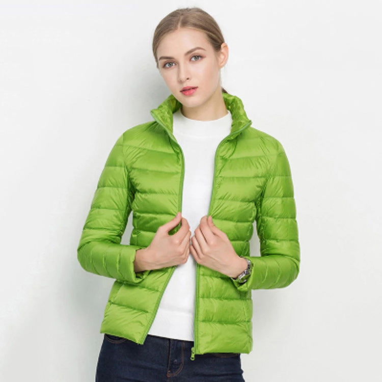 Standing Collar Slim Down Jacket Limorista
