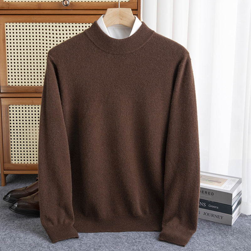 Half-collar Wool Sweater Male Limorista