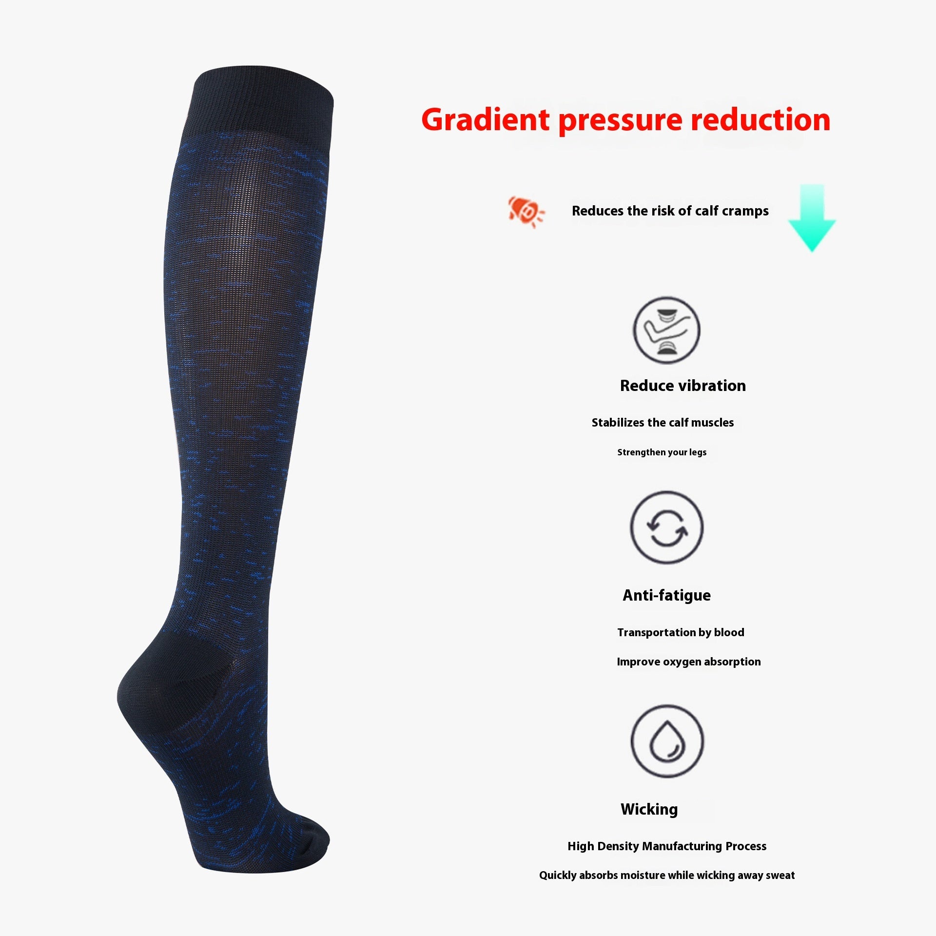 Running Skipping Rope Fitness Outdoor Sports Muscle Energy Calf Socks Limorista