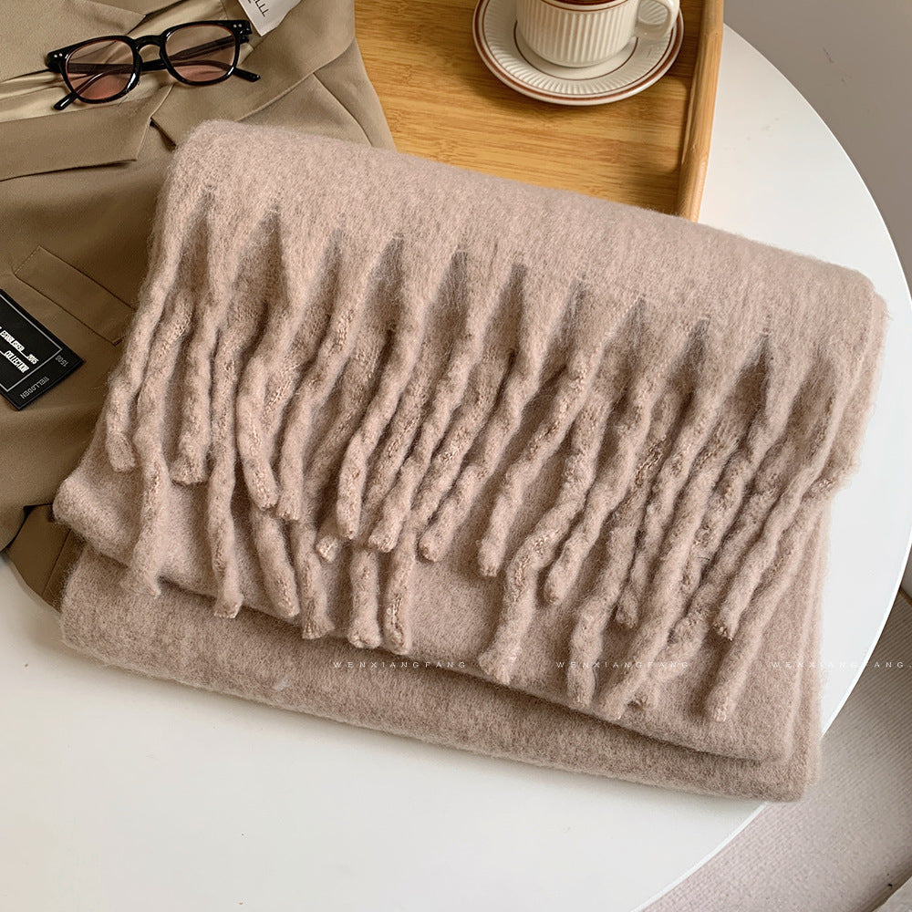 Autumn And Winter All-match Scarf High-grade Thickened Warm Scarf Limorista